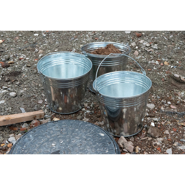 Silverline Verzinkte emmer, 3 stuks 14 l