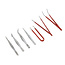 Silverline 7 delige pincet set