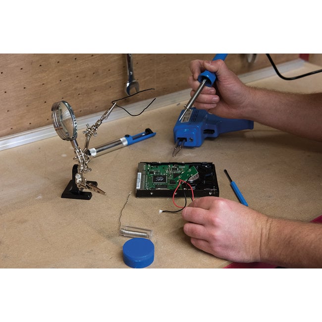 Silverline Derde hand met vergrootglas Lens 63 mm 2,5x vergrotend