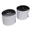 Fixman Witte klittenband rollen, zelfklevend, 2 pak 100 mm x 5 m