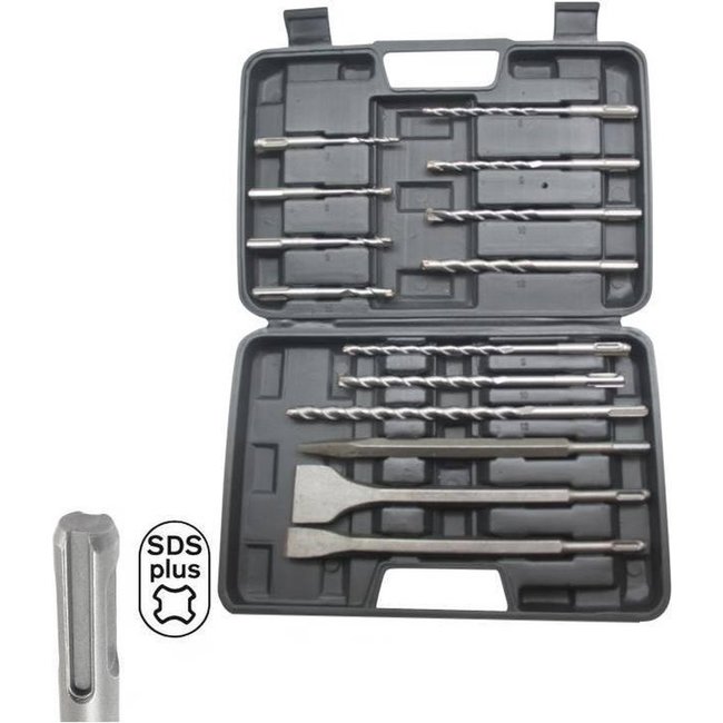 Hofftech Boren en beitels SDS+ set 14 delig