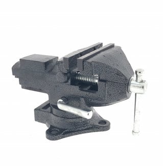 Hofftech Bankschroef Quick Release 80 mm – Met 360° Draaivoet en Aambeeld