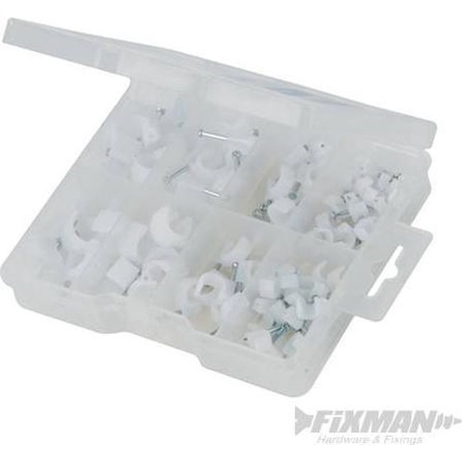 FIXMAN Kabelclip assortiment 86-delig assortiment