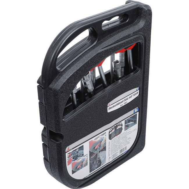 BGS Dopsleutelset met T-greep - 6 t/m 14 mm - 9 delig