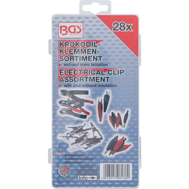 BGS Assortiment krokodillenbekken 28 delig