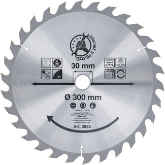 BGS Do it yourself HM cirkelzaagblad - Ø 300 x 30 x 3,2 mm - 30 tanden