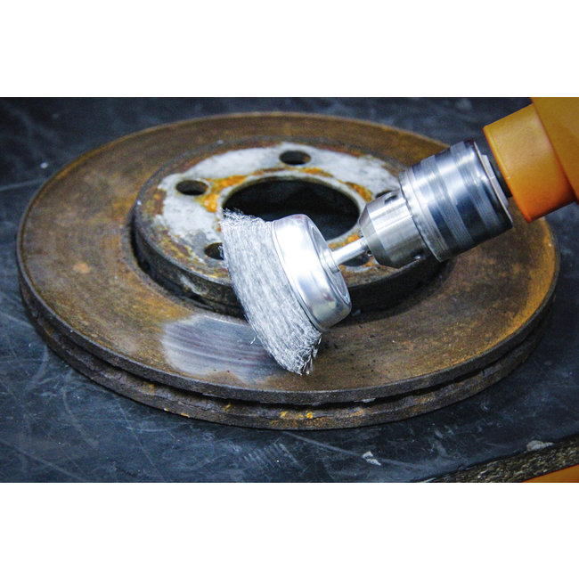 BGS Komborstel staaldraad - opname 6 mm as - Ø 75 mm