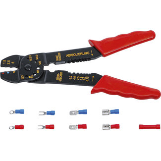 BGS Do it yourself Krimptang met kabelschoenassortiment - 200 mm - 61 delig