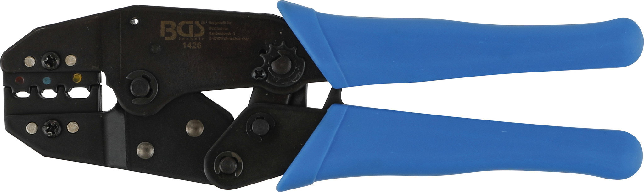 VCELINK GJ707 Krimptang, Kabelnoktang met Ratelfunctie voor Kabelnokken Tussen 0,5-6,0mm², Blauw VCELINK GJ707 Krimptang, Kabelnoktang met Ratelfunctie voor Kabelnokken Tussen 0,5-6,0mm², Blauw