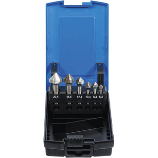 BGS technic Verzinkboorset - HSS - DIN 335 vorm C - 6 delig