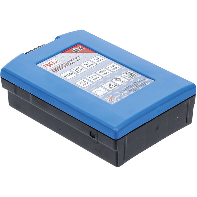 BGS Verzinkboorset - HSS - DIN 335 vorm C - 6 delig