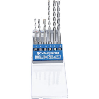 BGS Do it yourself Hamer-boor-set SDS, hardmetalen punt, 5 - 10 mm, 6 delig