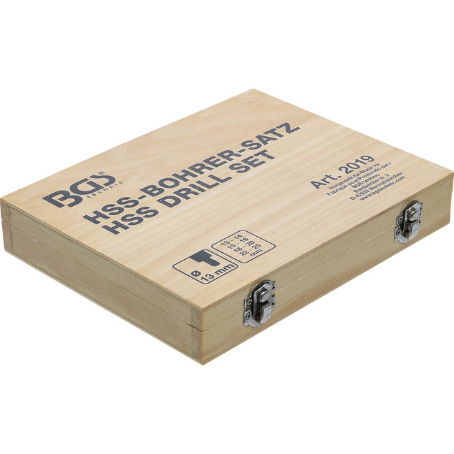 BGS HSS-borenset - 13 t/m 25 mm - 8 delig