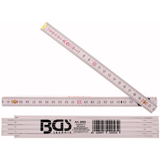 BGS technic Houten duimstok 2 meter