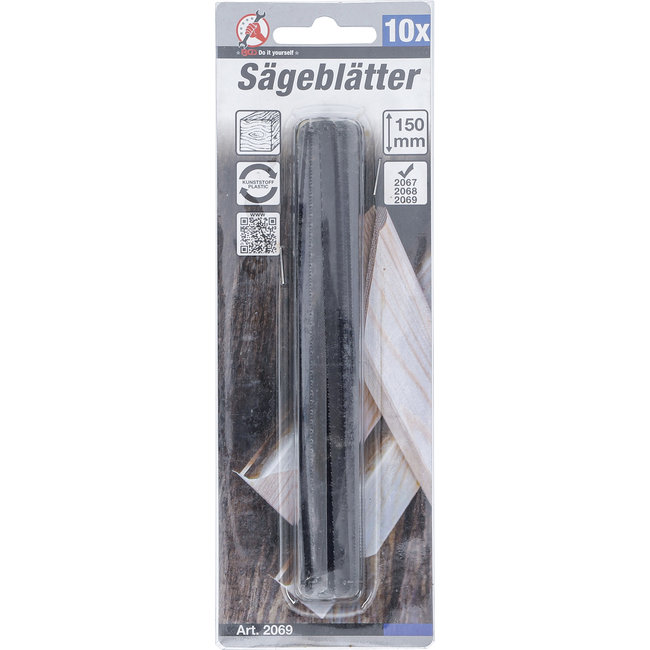 BGS Zaagbladen 150 mm, 10 delig