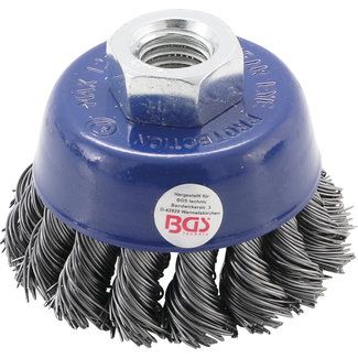 BGS technic Komborstel staaldraad, opname M14x2, 65 mm