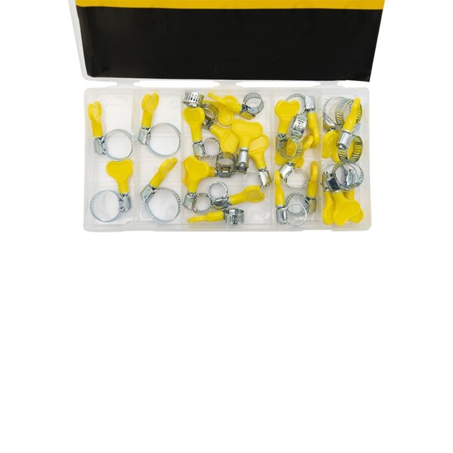 Topgear Slangklemmen met vleugel assortiment 26 delig