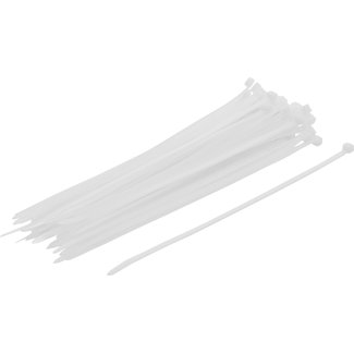 BGS Do it yourself Kabelbinder assortiment - wit -  4,8 x 250 mm - 50 delig