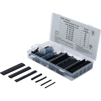 BGS technic Assortiment krimpkous zwart 127 delig