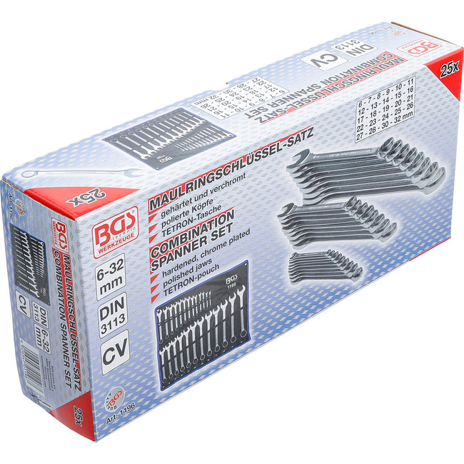 BGS Steekringsleutelset - 6 t/m 32 mm - 25 delig