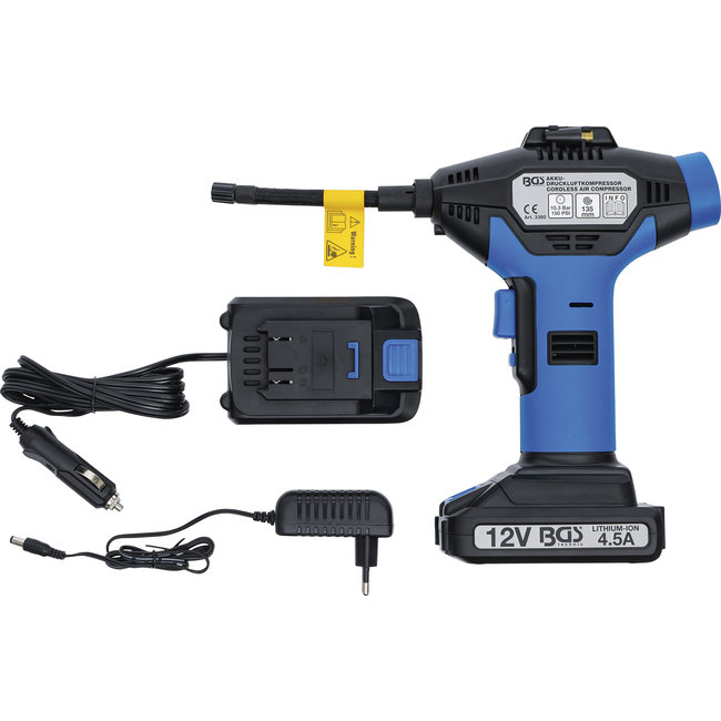BGS Persluchtcompressor met batterijvoeding