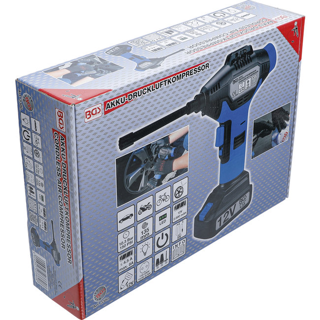 BGS Persluchtcompressor met batterijvoeding