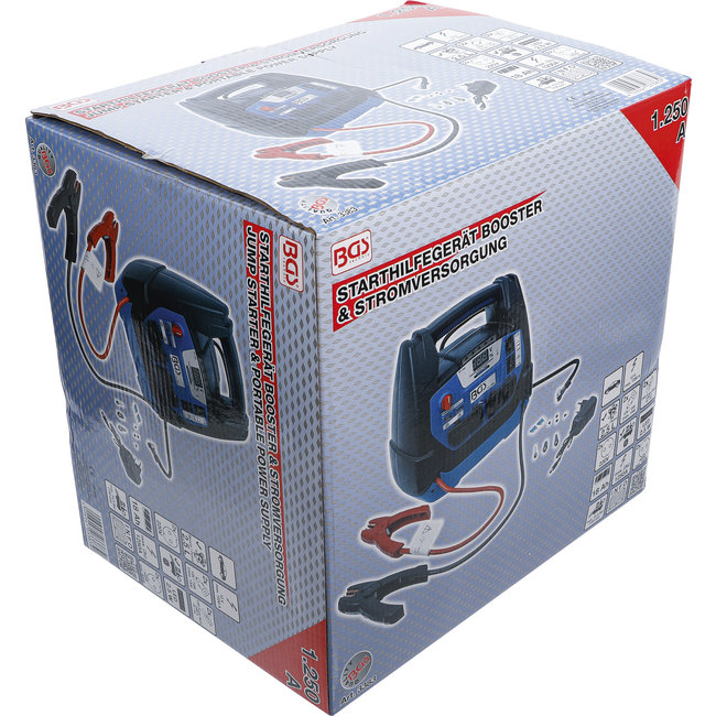 BGS Multifunctioneel starthulpapparaat & mobiele voeding 5-in-1, 18 Ah