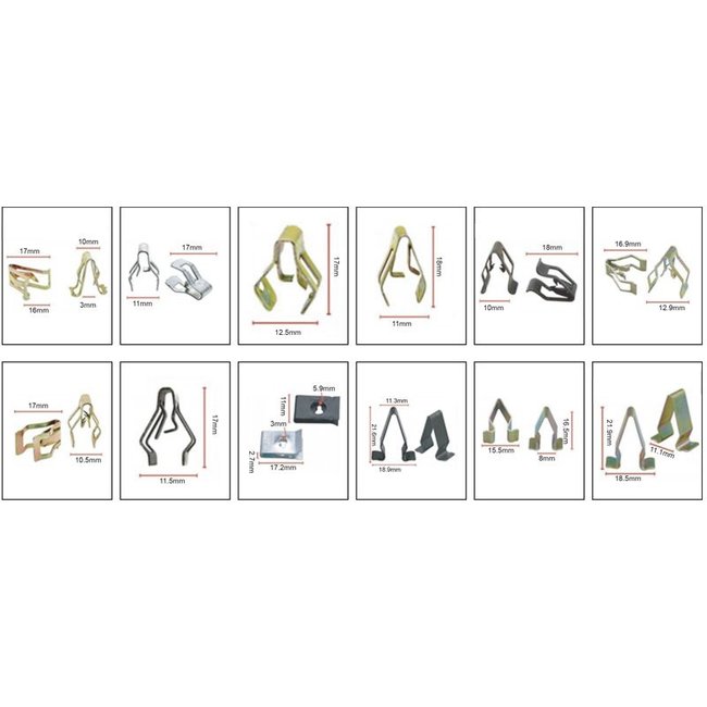 Topgear Bevestigingsklemmen assortiment 120 delig