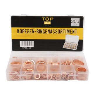 Topgear Koperen ringen assortiment 350 delig