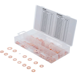 BGS technic Assortiment verstuiverringen koper 150 delig