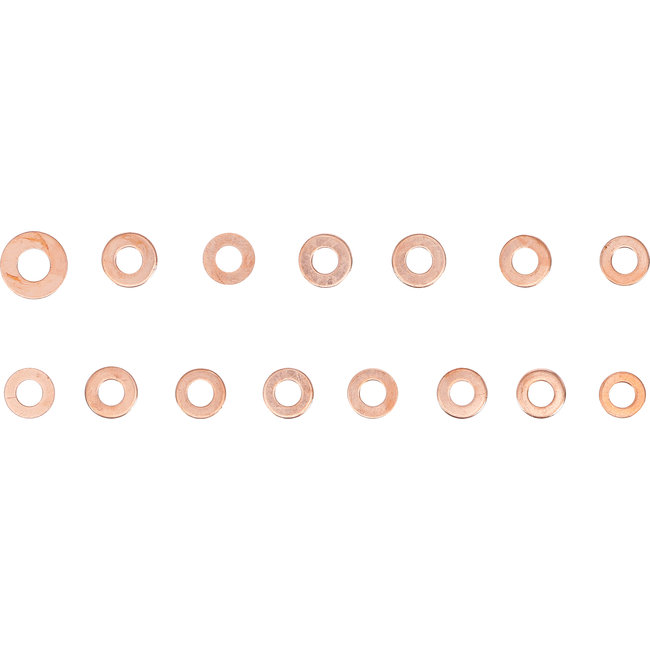 BGS Assortiment verstuiverringen koper 150 delig