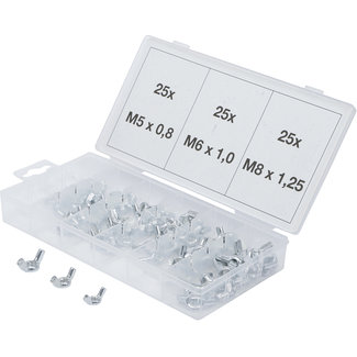 BGS technic Assortiment vleugelmoeren 75 delig