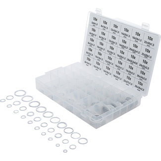 BGS technic Assortiment afdichtringen aluminium, 300 delig