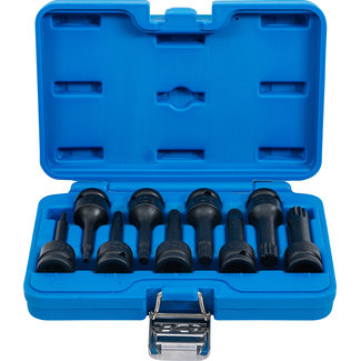 BGS technic Krachtdoppen set 1/2", veeltand (voor XZN) M4 - M16, 9 delig