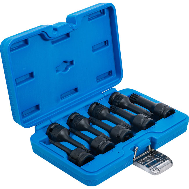 BGS Krachtdoppen set 1/2", veeltand (voor XZN) M4 - M16, 9 delig