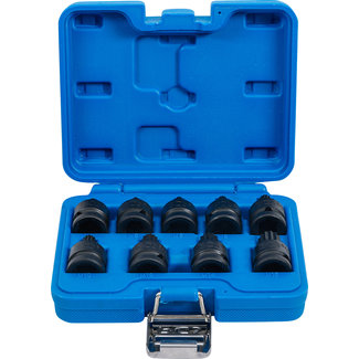 BGS technic Krachtdoppen set 1/2", veeltand (voor XZN) M4 - M16, 9 delig