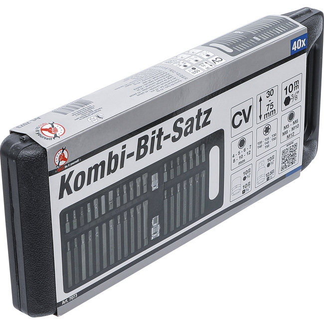 BGS Combi-bitset in kunststof koffer 40 delig