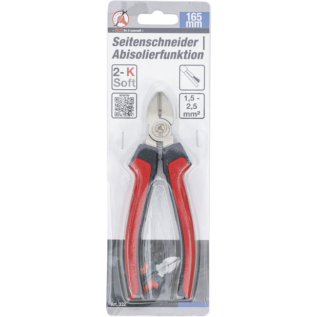 BGS Zijsnijtang met stripfunctie 165 mm