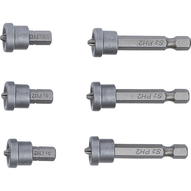 BGS Bitset met dieptestop voor gipslaten PH2, 6 delig