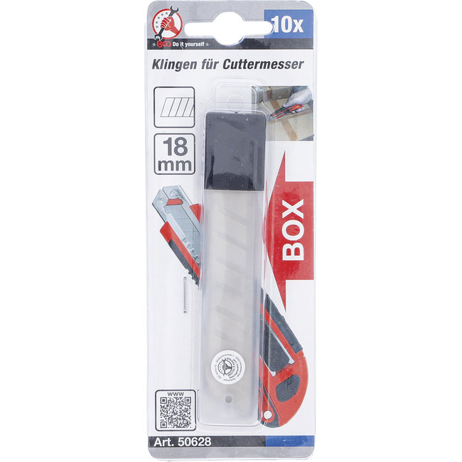 BGS Reservemesjes-set 18 mm,  10 delig