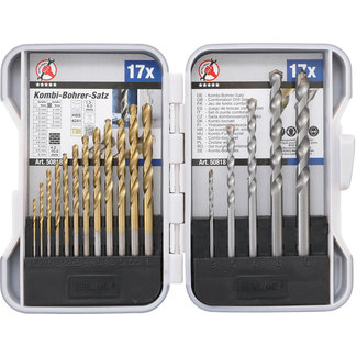BGS Do it yourself Combi-borenset 1,5 - 10 mm, 17 delig