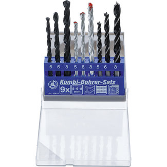 BGS Do it yourself Combi-borenset 5 - 8 mm, 9 delig