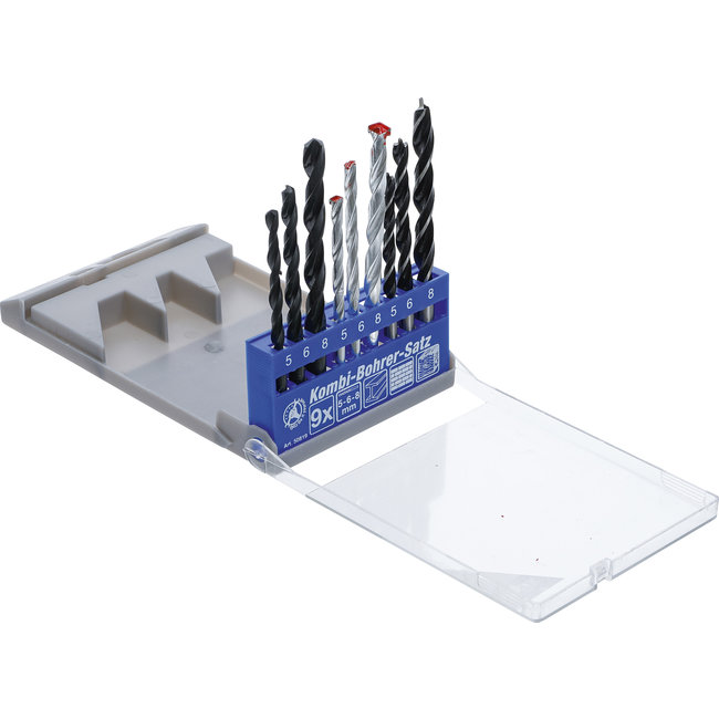 BGS Combi-borenset 5 - 8 mm, 9 delig