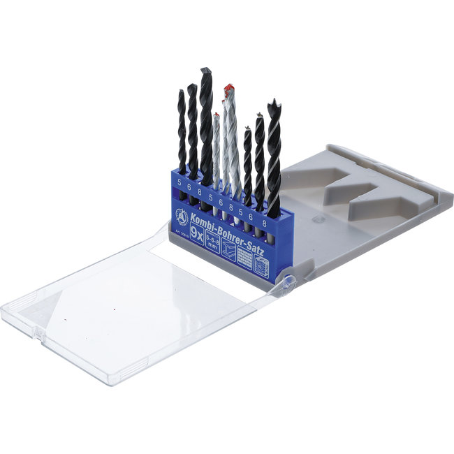 BGS Combi-borenset 5 - 8 mm, 9 delig