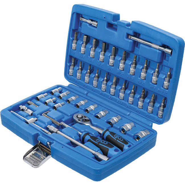 BGS Dopsleutelset imperial 1/4" 46 delig