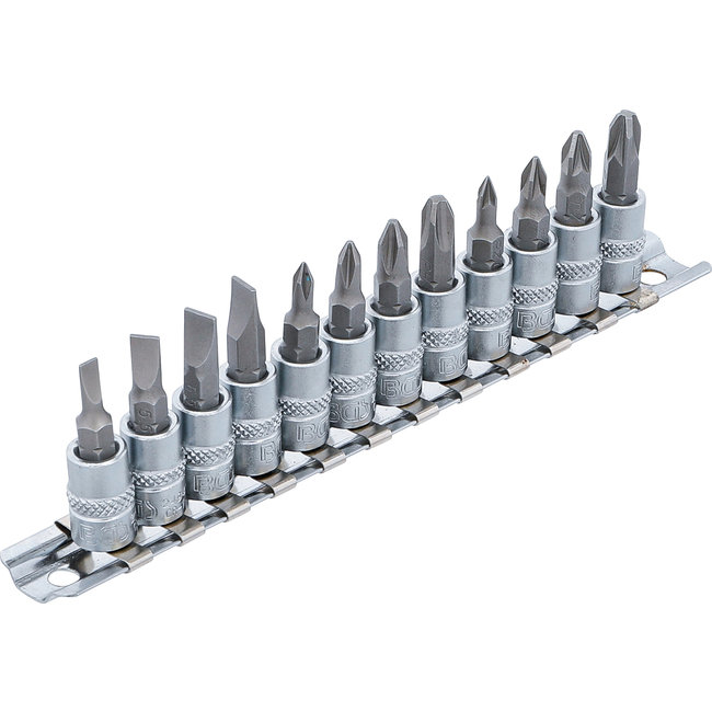 BGS Dopsleutelbitset 1/4" sleuf, kruiskop PH / PZ, 12 delig