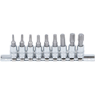 BGS technic Dopsleutelbitset 1/4" Torx T10 - T50, 9 delig