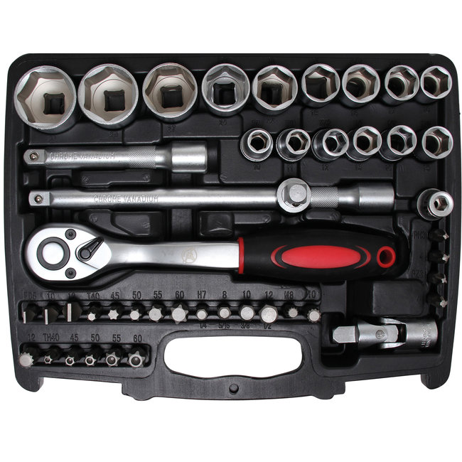 2 Dopsleutelsets - 1/4" en 1/2" - 174 delig