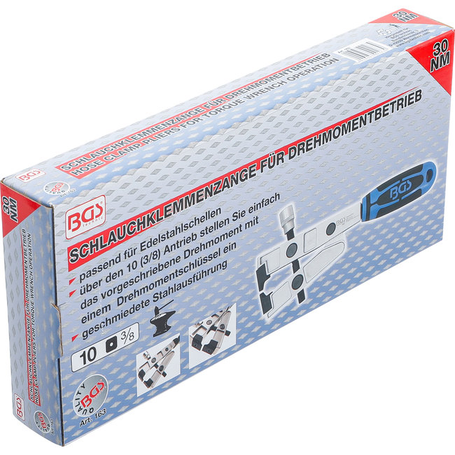 BGS Asmanchetten-klemtang met draaimomentaansluiting