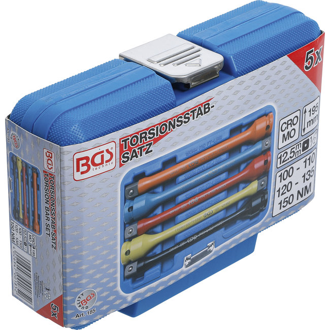 BGS Moment verlengstukset 1/2" 100 - 150 Nm, 5 delig